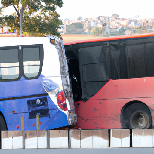 Flagrante captura colisão entre carro e ônibus após invasão de pista no